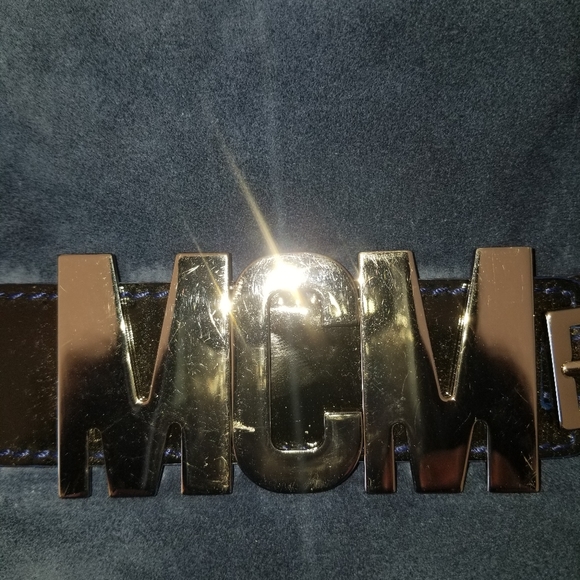 Rare MCM super blue suede 2 way bag - Picture 8 of 16